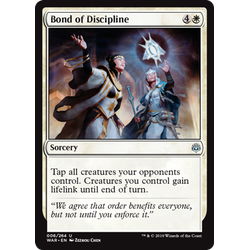 Magic löskort: War of the Spark: Bond of Discipline