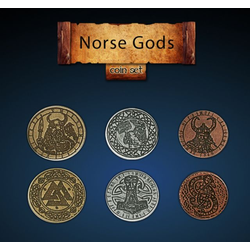 Metal Coins Norse Gods (24 st)