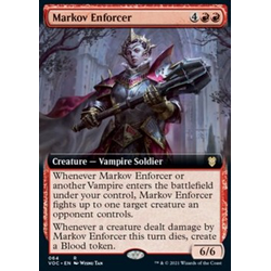 Magic löskort: Commander: Innistrad: Crimson Vow: Markov Enforcer (alternative art)