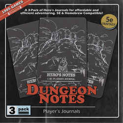 Dungeon Notes: Hero's Journals 3-Pack