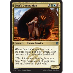 Magic löskort: Khans of Tarkir: Bear's Companion
