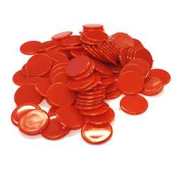 Counting Chips: Red 15mm (100)