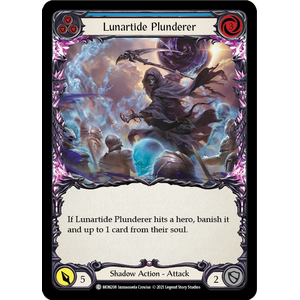 FaB Löskort: Monarch 1st Edition: Lunartide Plunderer (Blue) (Rainbow Foil)