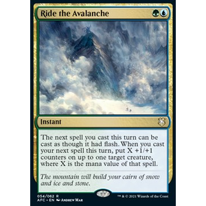 Magic löskort: Commander: Adventures in the Forgotten Realms: Ride the Avalanche