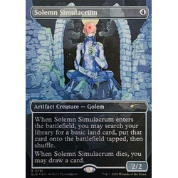 Magic löskort: Secret Lair Drop Series: Solemn Simulacrum (Foil)
