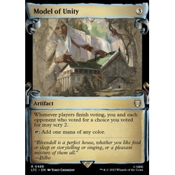 Magic löskort: Commander: The Lord of the Rings: Tales of Middle-earth: Model of Unity (alternative art)