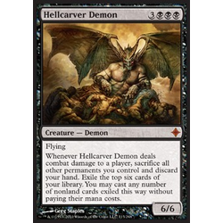 Magic löskort: Rise of the Eldrazi: Hellcarver Demon (Foil)