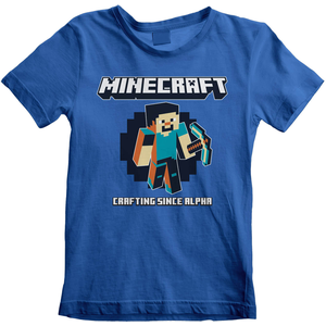 Minecraft - Crafting Since Alpha Kids T-Shirt - 3-4 år