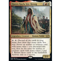 Magic löskort: The Brothers' War: Queen Kayla bin-Kroog (Foil)