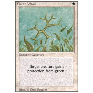 Magic löskort: Revised: Green Ward
