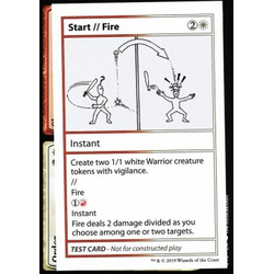 Magic löskort: Mystery Booster: Playtest Cards: Start // Fire