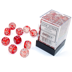 Nebula™ Red/silver Luminary™ (36-dice set)