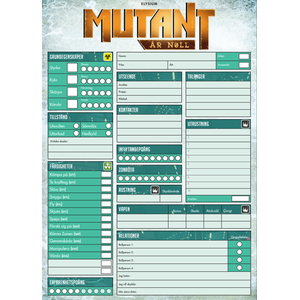 Mutant: År Noll - Elysium Rollformulär