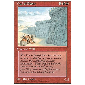 Magic löskort: 4th Edition: Wall of Stone