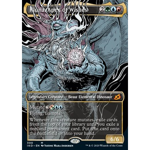 Magic löskort: Ikoria: Lair of Behemoths: Illuna, Apex of Wishes (alternative art)