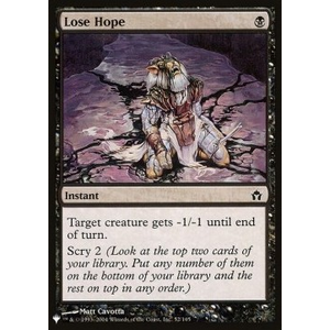 Magic löskort: The List: Lose Hope