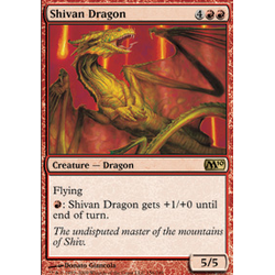 Magic löskort: M10: Shivan Dragon (Foil)