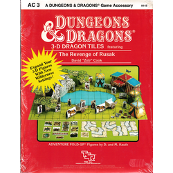 D&D: AC8 (AC3), 3-D Dragon Tiles featuring The Revenge of Rusak (1985)