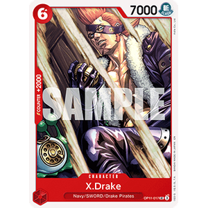 One Piece Löskort: A Fist of Divine Speed: X.Drake