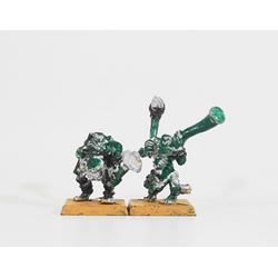 Orcs & Goblins: Savage Orc Musician and Standard (Metall, Inkomplett)