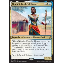 Magic löskort: Dominaria: Niambi, Faithful Healer