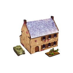 Pre-Painted WW2 Normandy Townhouse 2 (15mm)