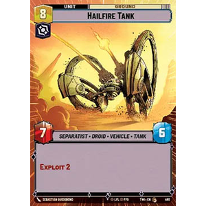 Star Wars: Unlimited Löskort: Twilight of the Republic: Hailfire Tank (Hyperspace)