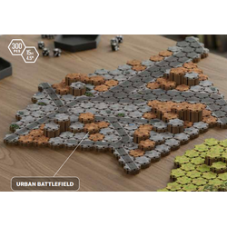 Lorescape Modular Hex-terrain Mega Pack: Urban Battlefield