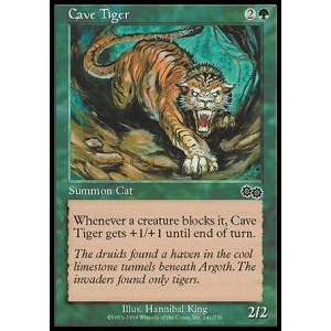 Magic löskort: Urza's Saga: Cave Tiger