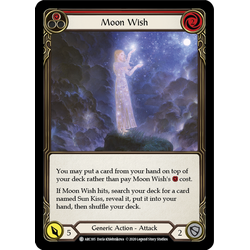 FaB Löskort: Arcane Rising: Moon Wish (Red) (Rainbow Foil)
