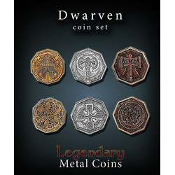 Metal Coins Original Dwarven (24 st)