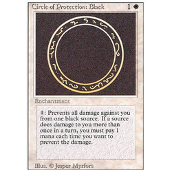 Magic löskort: Revised: Circle of Protection: Black