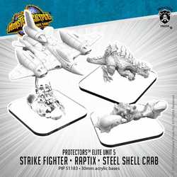 Protectors: Raptix, Steel Shell Crab & Strike Fighter - Alternate Elite Units