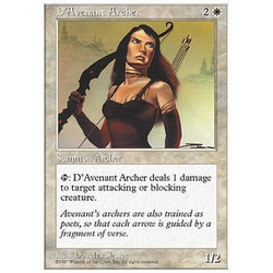 Magic löskort: 5th Edition: D'Avenant Archer