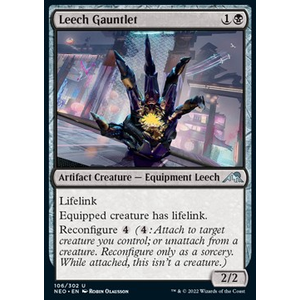 Magic löskort: Kamigawa: Neon Dynasty: Leech Gauntlet