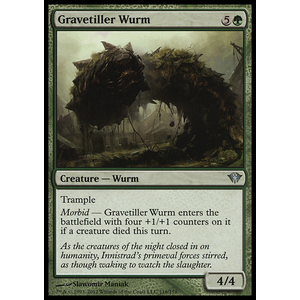 Magic löskort: Dark Ascension: Gravetiller Wurm