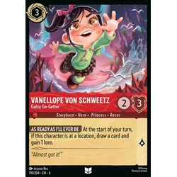 Lorcana Löskort: Azurite Sea: Vanellope Von Schweetz - Gutsy Go-Getter (Foil)
