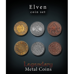 Metal Coins Elven (24 st)