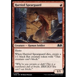 Magic löskort: Wilds of Eldraine: Harried Spearguard