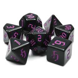 Opaque Black/Purple RPG (7-Die set)