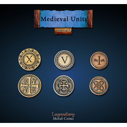 Metal Coins Medieval Units (30 st)