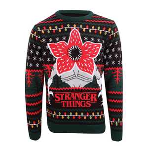 Stranger Things Sweatshirt Christmas Jumper Demogorgon (XL)
