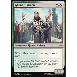 Magic löskort: Magic: the Gathering: Marvel's Spider-Man: Gallant Citizen (Foil)