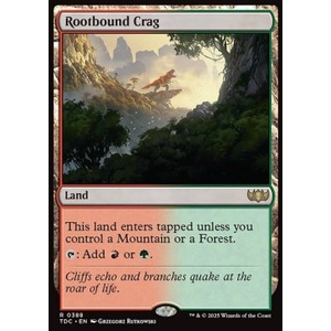 Magic löskort: Tarkir: Dragonstorm: Rootbound Crag