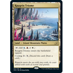 Magic löskort: Ikoria: Lair of Behemoths: Raugrin Triome (Foil)