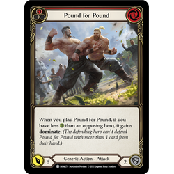 FaB Löskort: Monarch Unlimited: Pound for Pound (Red) (Rainbow Foil)
