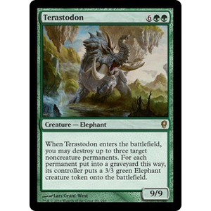 Magic löskort: Conspiracy: Terastodon (Foil)