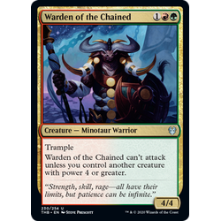 Magic löskort: Theros: Beyond Death: Warden of the Chained (Foil)