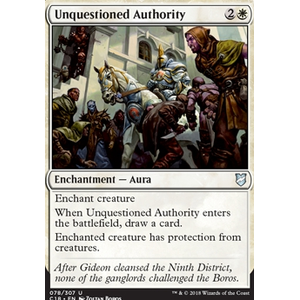 Magic löskort: Commander 2018: Unquestioned Authority
