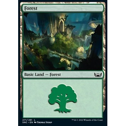 Magic löskort: Streets of New Capenna: Forest (V.4) (Foil)
